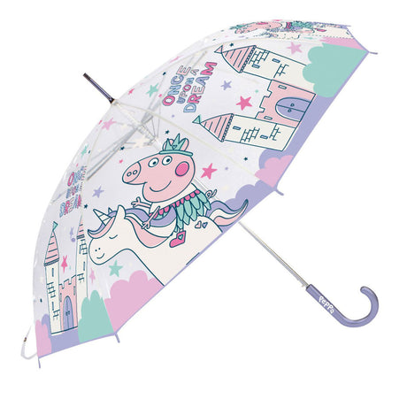 Paraguas transparente peppa pig