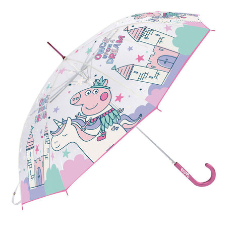 Paraguas transparente peppa pig