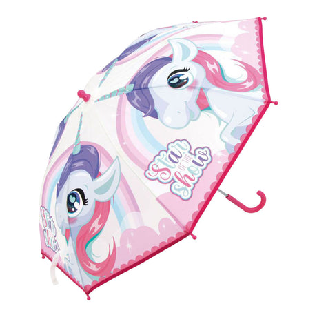Unicornio paraguas transparente