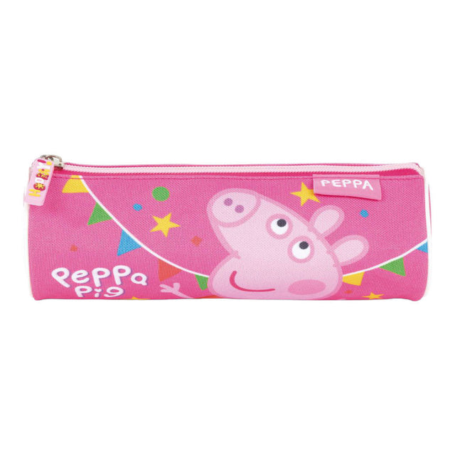 Estuche cilíndrico peppa pig