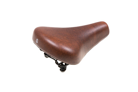 Selle sillín confort city espuma marrón. sellado al vacío, incluida la eslinga