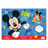Páginas para colorear de Mickey Mouse Mickey Mouse con plantilla y pegatina