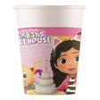 Vasos de papel casa de muñecas gabby, 8 uds.