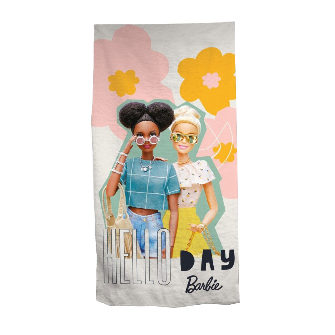 Mattel toalla de playa barbie playa, 70x140cm