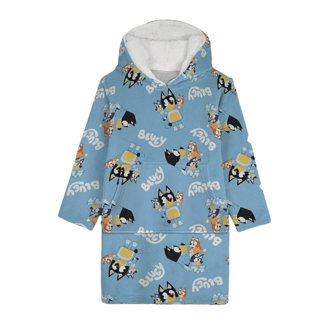 Poncho infantil Puch azul