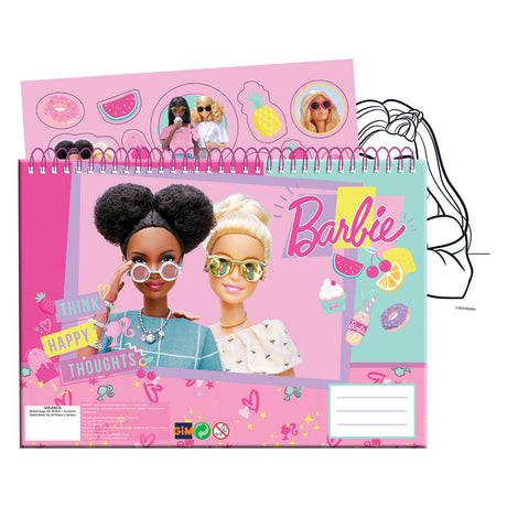 Mattel bloc de dibujo barbie, 40 hojas incl. pegatinas