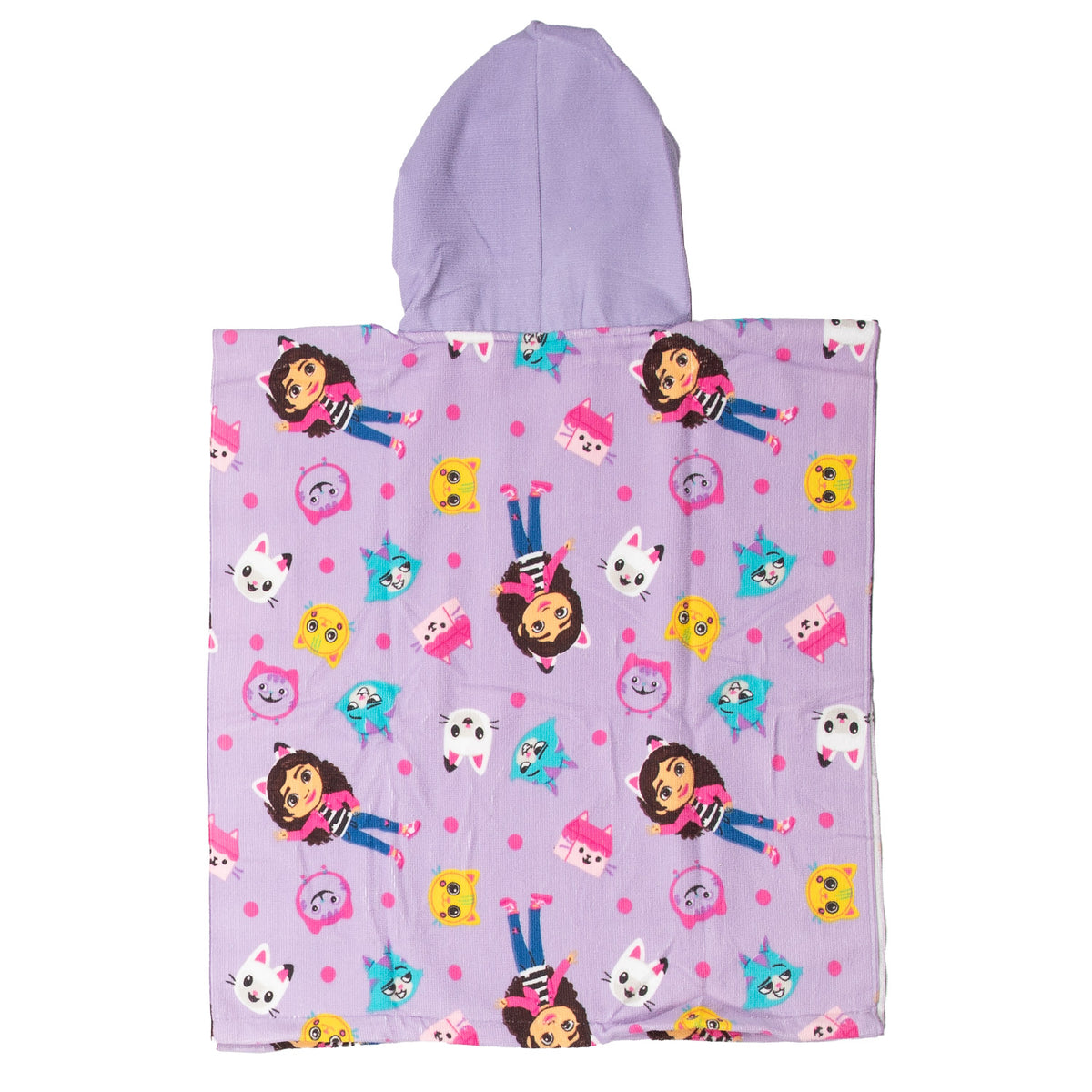 Puch poncho toalla casa de muñecas gabby