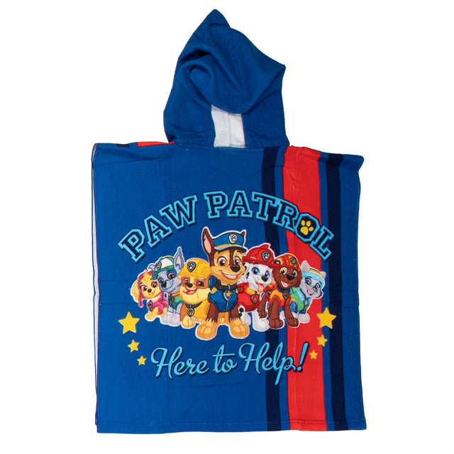 Poncho toalla patrulla canina 55x110cm