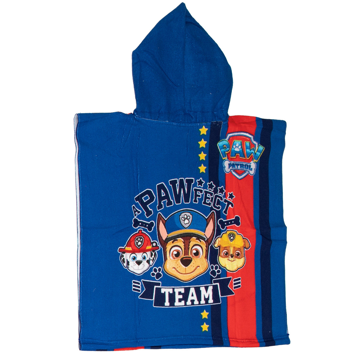 Poncho toalla patrulla canina 55x110cm