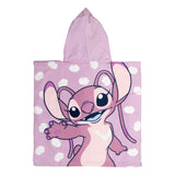 Puch toalla poncho punto lila 55x110cm