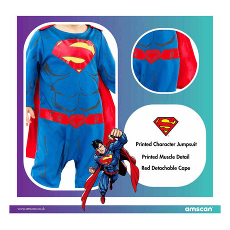 Disfraz infantil de superman - 12-18 meses