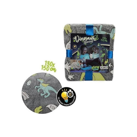 Toi-toys juguetes de estrellas manta dinosaurio que brilla en la oscuridad 150x130 cm