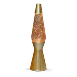 Lámpara de lava I-total - lámpara de lava - lámpara de ambiente - 40x11 cm - vidrio aluminio - 30w - brillo - oro - xl1770