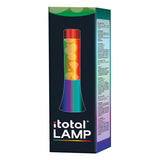 Lámpara de lava I-total - lámpara de lava - lámpara de ambiente - 30x9 cm - vidrio aluminio - 25w - arcoíris - xl2461