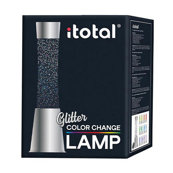 Lámpara de lava I-total - lámpara de brillo - lámpara de lava - lámpara de ambiente - 41,5x10,8 cm - vidrio aluminio - control remoto para 16 colores - xl2495