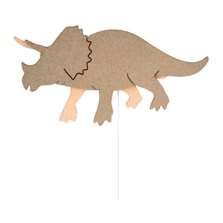 De Tjalle y Jasper - lámpara de pared dino triceratops - madera
