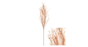 Stem false goatsbeard w glitter 10x10x58cm copper