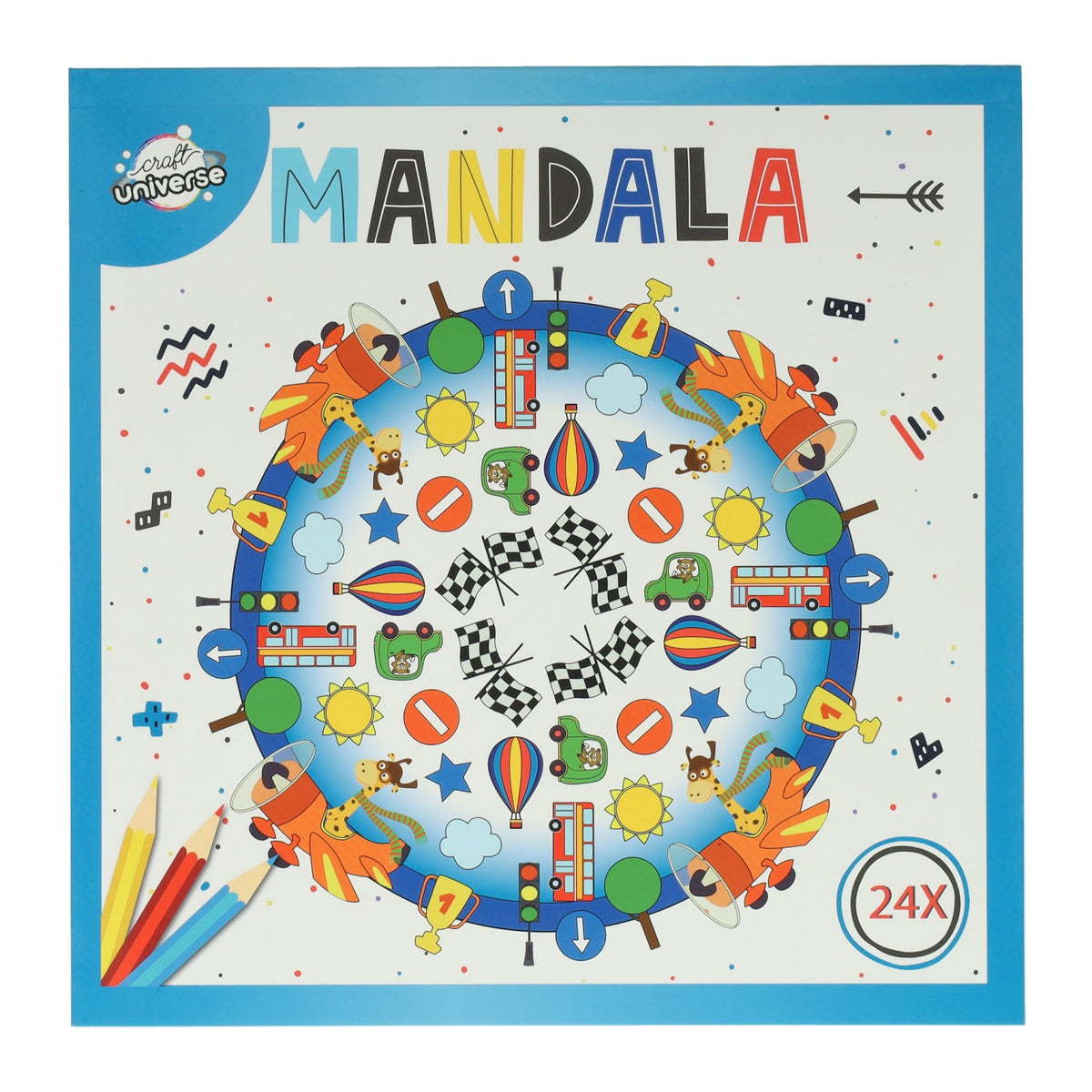 Libro para colorear mandala 20,5x20,5cm