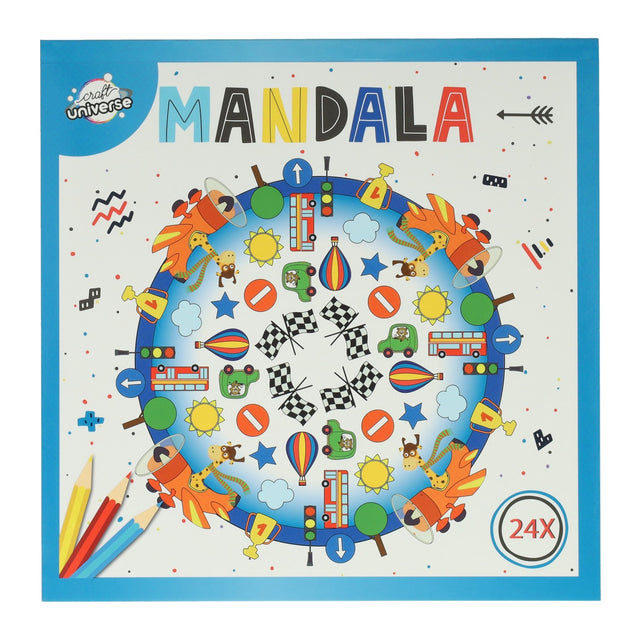 Libro para colorear mandala 20,5x20,5cm