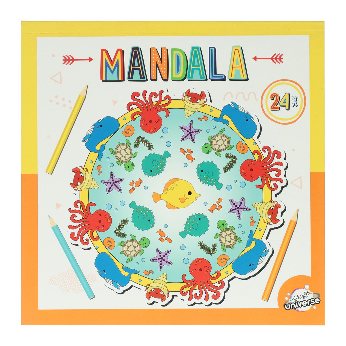 Libro para colorear mandala 20,5x20,5cm
