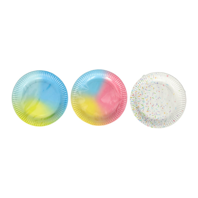 Platos de fiesta de papel 18cm, 10 uds.