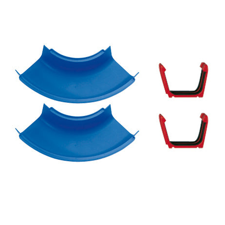 Aquaplay big - - secciones curvas - juego de 2 - extensión - accesorios para pista de agua