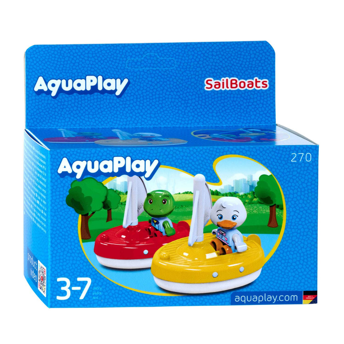 Aquaplay big - - 2 veleros + 2 figuras - accesorios pista acuática