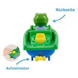 Aquaplay - accesorio pista acuática - barco deportivo con ranita - juguetes de baño - verde