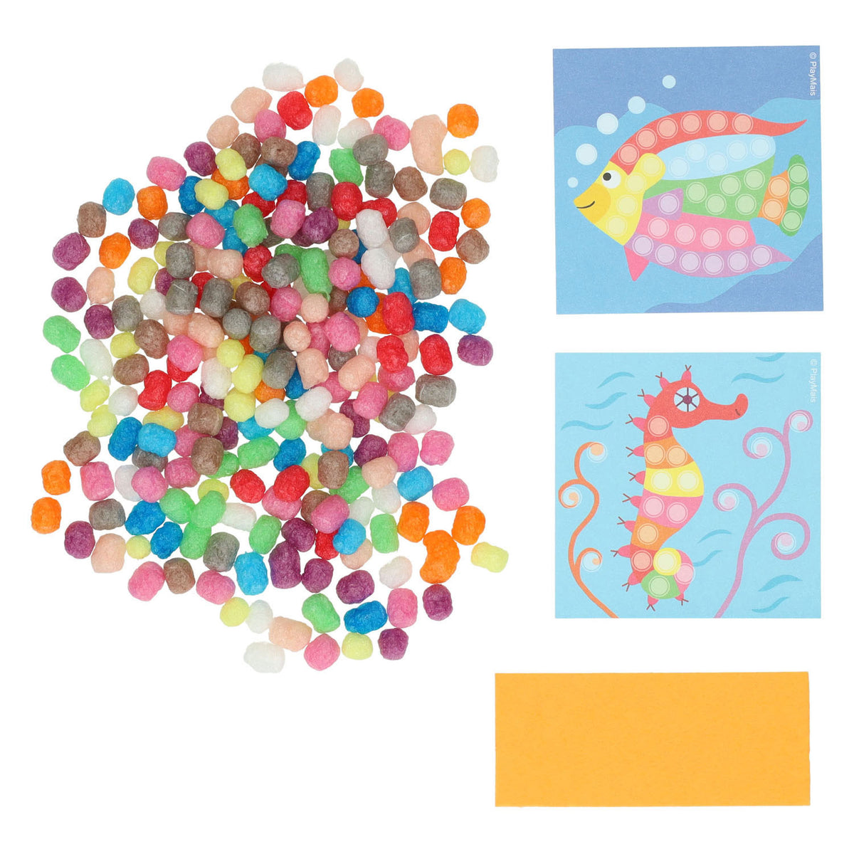 Mini mosaico Playmais - mundo submarino