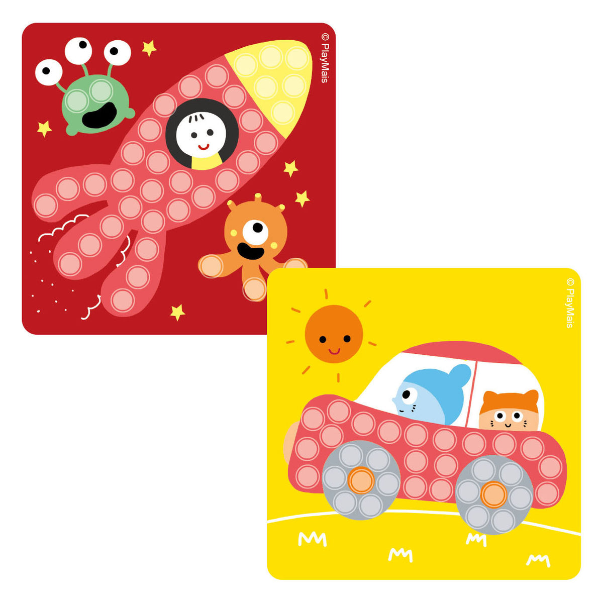 Mini mosaico Playmais - cohete
