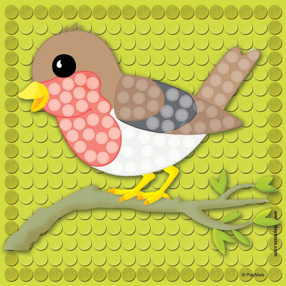 Playmais mosaico pequeño bosque