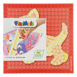 Las tarjetas mosaico Playmais decoran a los pequeños amigos.