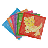 Las tarjetas mosaico Playmais decoran a los pequeños amigos.