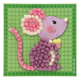 Las tarjetas mosaico Playmais decoran a los pequeños amigos.