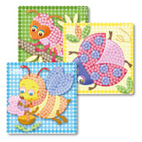 Tarjetas de mosaico Playmais decoran insectos