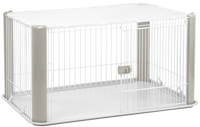 Puppyren con techo gris