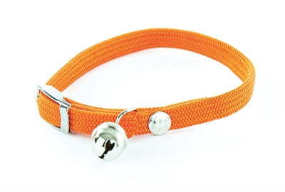 Collar martin gato nylon elastico naranja