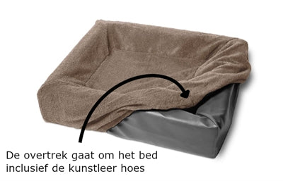 Funda polar para cama Bia, cesta para perros, color topo