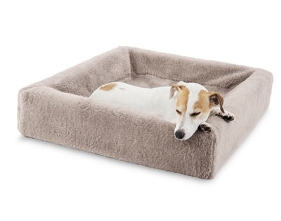 Funda polar para cama Bia, cesta para perros, color topo
