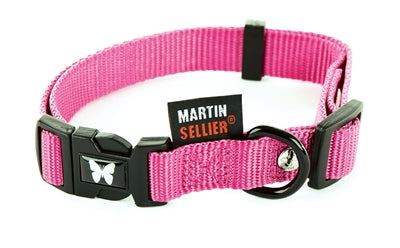 Cuello martin ajustable nylon rosa