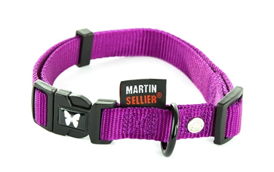 Collar Martin ajustable nylon violeta