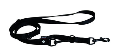Correa para perros Martin multiusos nylon negro