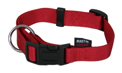 Cuello martin basic nylon rojo
