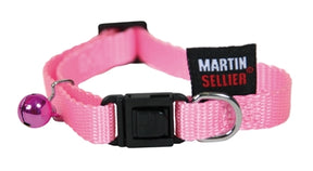 Martin collar para gatos nylon uni rosa