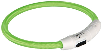 Trixie collar luminoso para perros flash USB TPU nylon verde