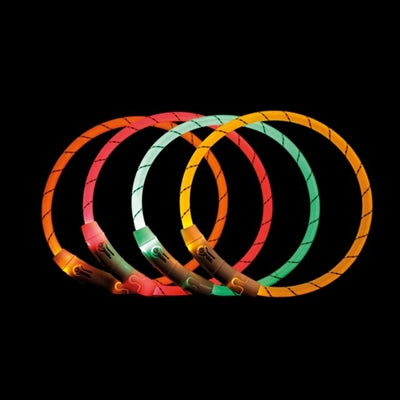 Trixie collar luminoso para perros flash USB TPU nylon verde