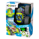 Exost rc 360 cross flash coche acrobático verde 1:18 - ruedas intermitentes - incl. batería recargable - coche rc