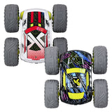 Exost rc 360 cross flash coche acrobático verde 1:18 - ruedas intermitentes - incl. batería recargable - coche rc