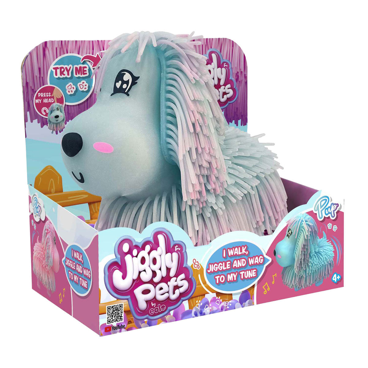 Spectron jiggly Pets cachorro electrónico azul