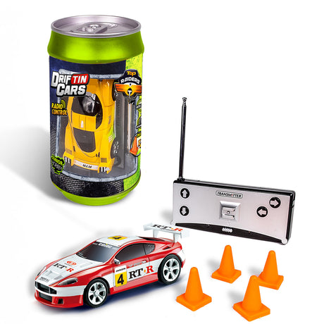 Mini coche de carreras Spectron en lata